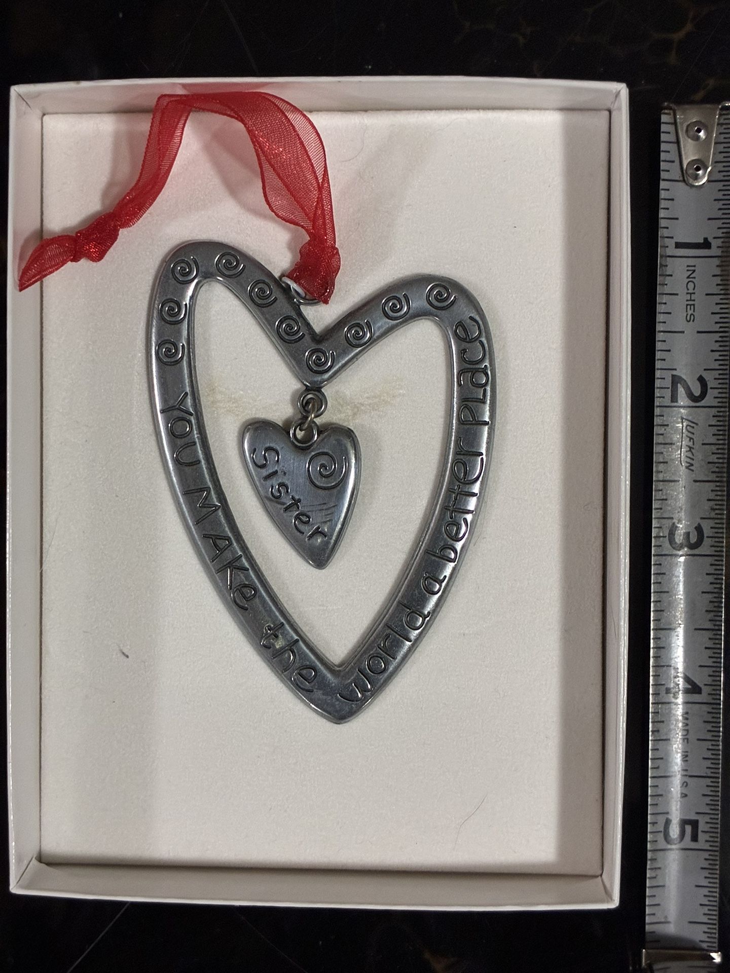 New Heart Shaped Keepsake For Sister