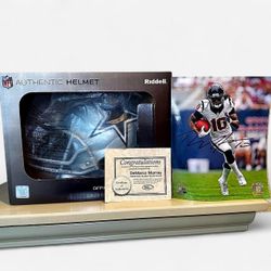 DeMarco Murray Dallas Cowboys Riddell Authentic Helmet + 🤠🏈Autographed Photo