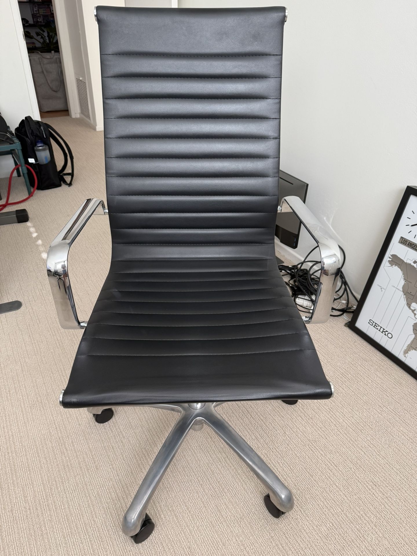 Eames-style Leather Desk Chair