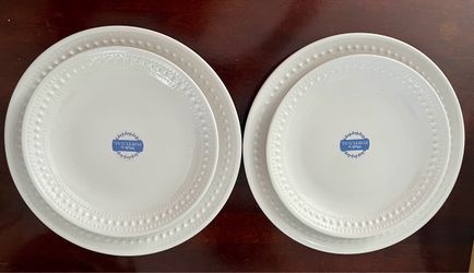 Matceramica- Made in Portugal- Two Dinner and Two Salad Plates