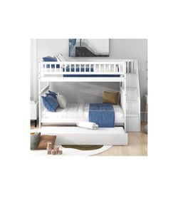 Bunk bed 3 in 1 white