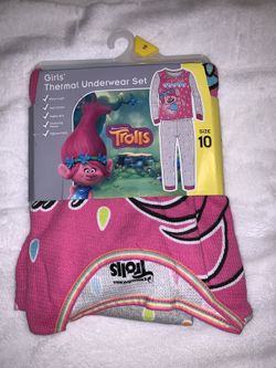 Girl’s Trolls Thermal Set