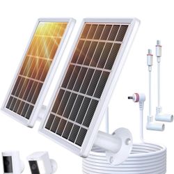 Solar Panel Charger for Ring Camera, Camcorder Solar Charger Compatible with Ring Stick Up Cam, Stick Up Cam Pro Battery, Spotlight Camera Plus Batter