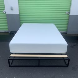 Queen Size Bed And Metal Frame.