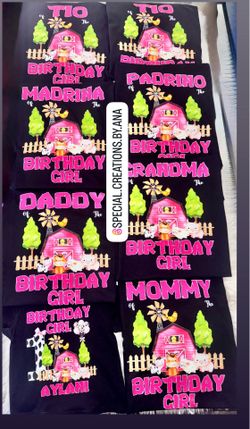 Custom family matching First Birthday Shirts 🥳