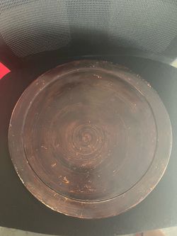 Round Wooden Serving Tray (15”)