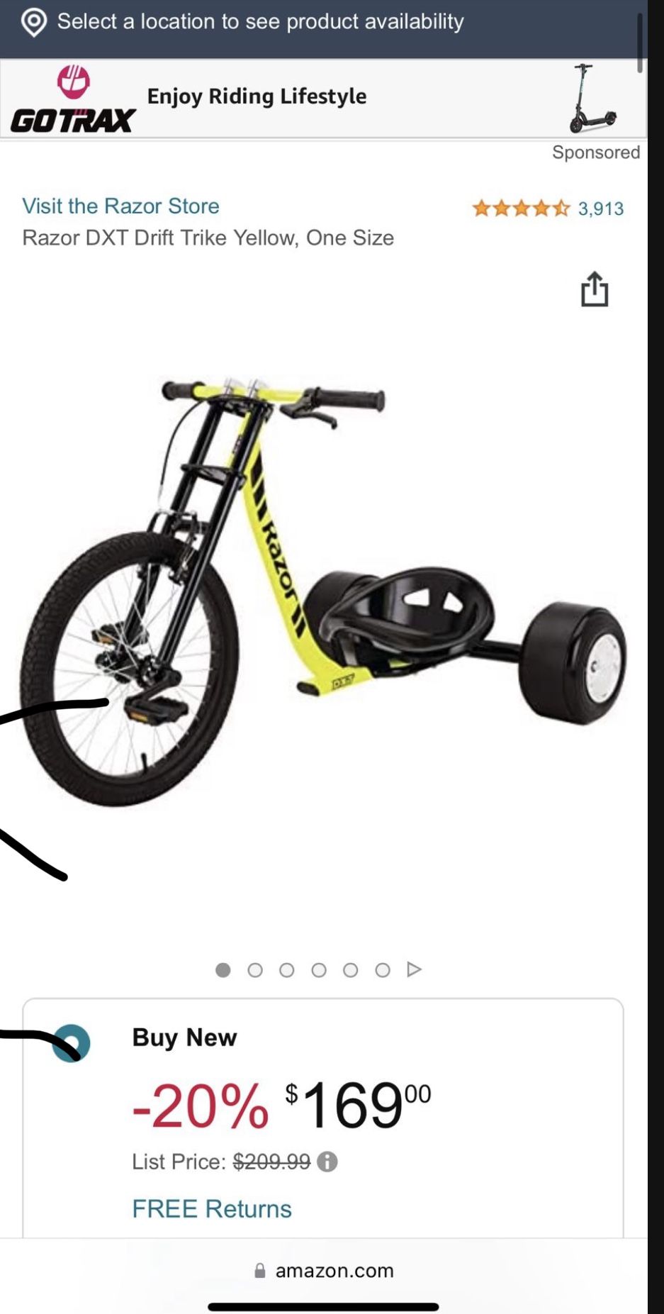 Razor Dxt Drift Trike Drift Bike Amazon Razor DXT Heavy Duty Road