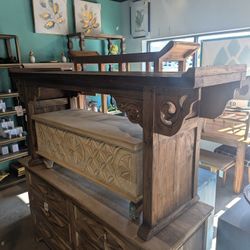 Teak Wood Altar Console