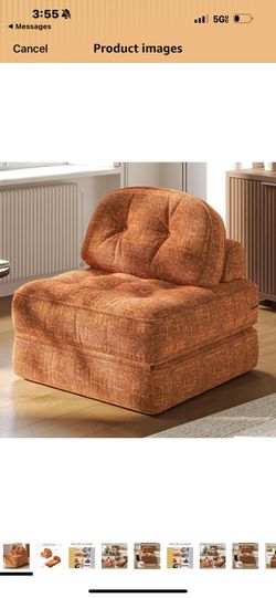 Dowinx Folding Sofa Bed with Pillow, Convertible Comfy Couch Bed for Adults Home Lounge and Gaming, Modern Comfortable Design for Apartment Living Roo