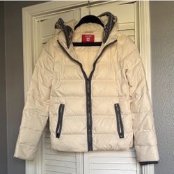 Women's Cream Puffer Jacket