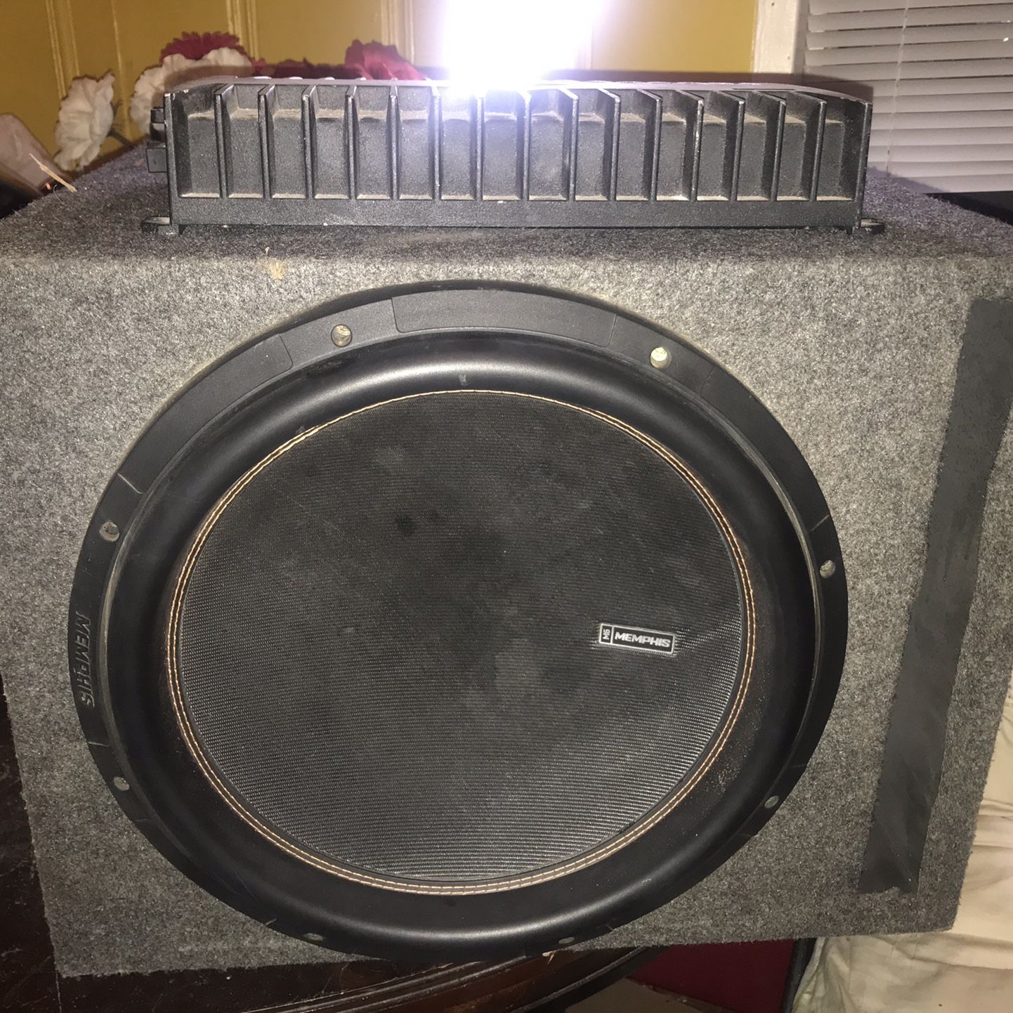 15” M6 Memphis In A Ported Box With Rockford Fosgate Old School Bass Amp