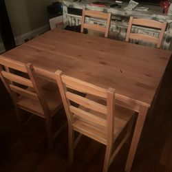 Ikea Wooden Dining Room Set