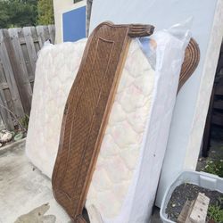 Queen bed with mattress