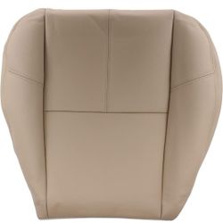 MOTOKU Tan Driver Bottom Leather Seat Cover for Chevrolet Silverado 1(contact info removed) HD 2007-2014

