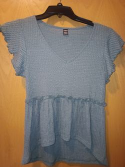 Women's Size Large,  Shein Green Sumer Blouse 