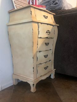 Two Antique Yellow Accent Chests
