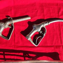 Gas pump dispenser nozzles vintage.
