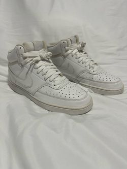 Nike White Court Vision Mid  Size 8.5 used