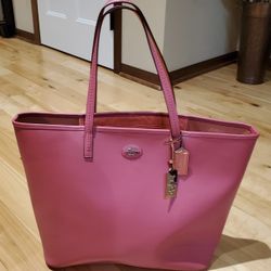 Coach Hot Pink Tote Bag