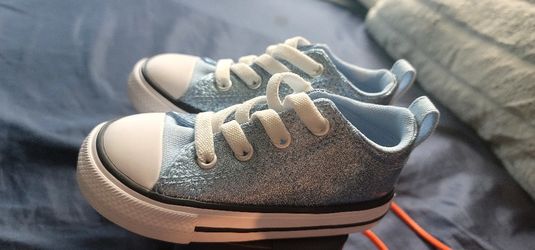 Blue Glitter Chucks