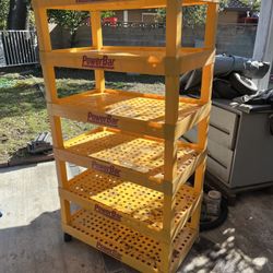 PowerBar Display Rack on Wheels – Heavy Duty Storage