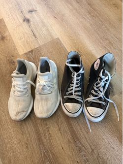 Adidas running and Converse