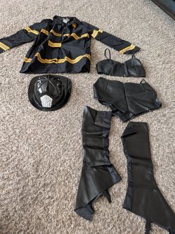 Women's Firefighter Halloween Costume Set Size Medium
