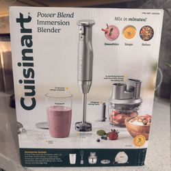 New Cuisinart Variable Speed Immersion Blender with Food Processor Set 