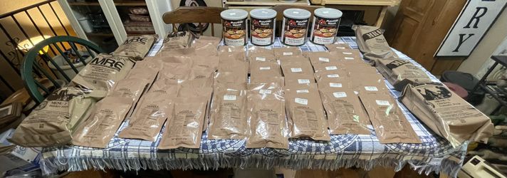 Mountain house meals, snacks, and MRE’s