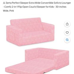 Pink Serta Couch For Kids 