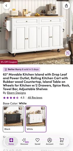 Movable Kitchen Island