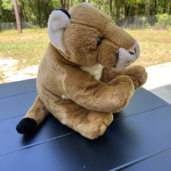 Wild Republic Mountain Lion Plush Cougar Brown Stuffed Animal 12"