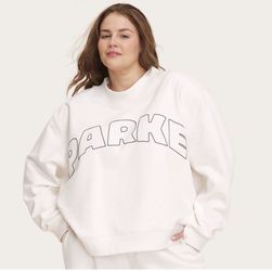 FULL SET - PARKE X TARGET CREAM MOCKNECK L/XL - SWEATSHIRT - L SWEATPANTS NWT