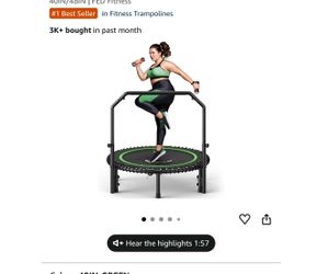 40” Fitness trampoline- OPEN BOX