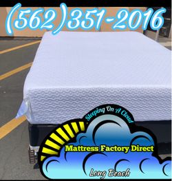 Queen memory foam mattress and Boxspring bed set Colchon y tambor