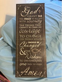 Wall art- Serenity Prayer
