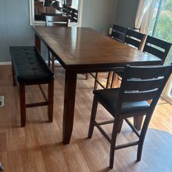 36” Tall Table For 8 People 