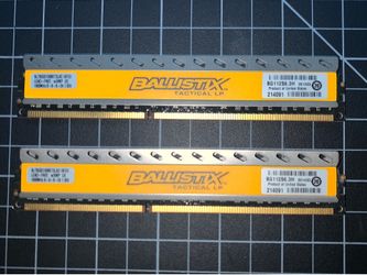 RAM - 16GB DDR3-1600 (8GBx2 Crucial Ballistix)