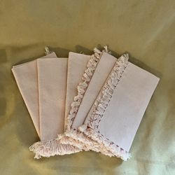 Peach Cloth Napkins Set