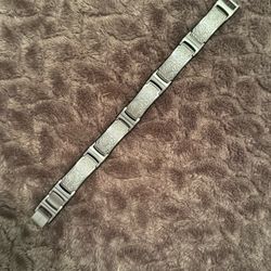 Men’s Bracelet- Titanium And Black 10mm