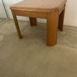 Solid Oak End Table