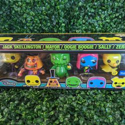 Funko Pop Disney Nightmare Before Christmas Jack Skellington Mayor Oogie Boogie Sally Zero 5 Pack Glow In The Dark Walmart Exclusive 