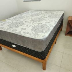 New Full Mattress And Box Spring 2 Pc Bed Frame Is Not Included 