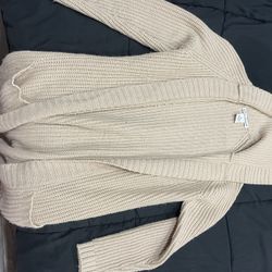 Knit Hooded Sweater 