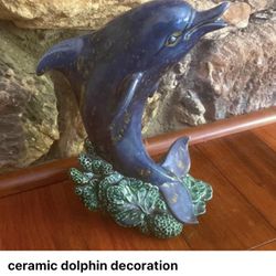 Ceramic Dolphin Decor 