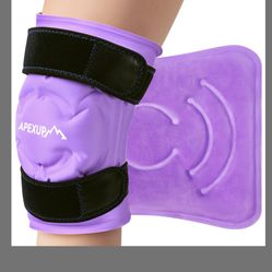 APEXUP Ice Pack For Knee Pain Relief, Large Reusable Wrap After Surgery, Flexible Gel Cold Pack For Injuries, Pain Relief For Back, Shoulder, Elbow, A