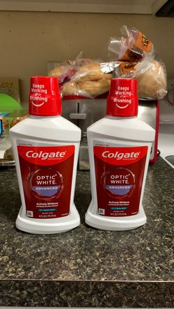 Colgate Optic White “Advanced “ Mouthwash-2 Items !($14.94+ Value )