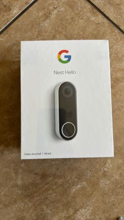 Google Nest Hello Video Doorbell (Wired) HD Smart Security Camera – Brand New Sealed