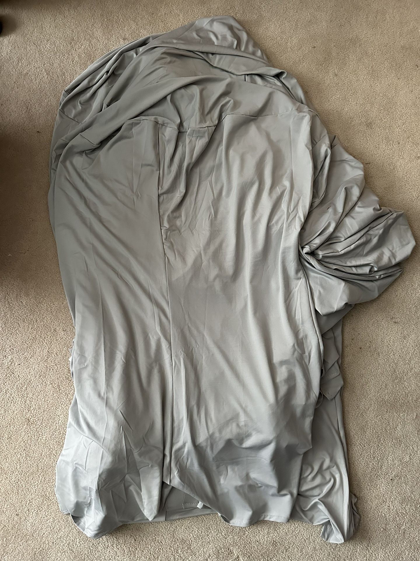 30x42 Silver Bistro Table Covers