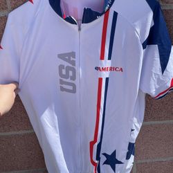 Bike Bicycle Jersey USA 🇺🇸 SIZE L